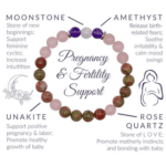 Pregnancy & Fertility "Mother Earth" Bracelet | Unakite, Rose Quartz, Moonstone, Amethyst