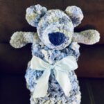 Handmade Snuggle Bear | Partially Stuffed Crochet Teddy | Baby Blanket | Baby Shower Gift